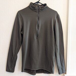Condor Tactical Sweater Mens Olive Green 1/4 Zip Waffle Knit Thermal Pullover